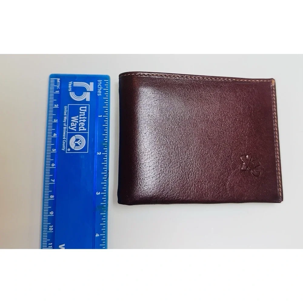 Brown XAYWAR COLLECTION Men's Leather Wallet Card Holder